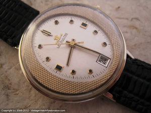 Minty and Most Unusual Oval Dial LeCoultre, Manual, 33.5mm