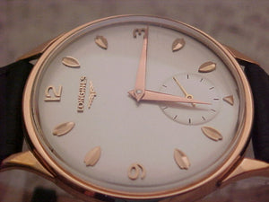 Longines Solid 18k Rose Gold, C 30L, Manual, Very Large 36mm