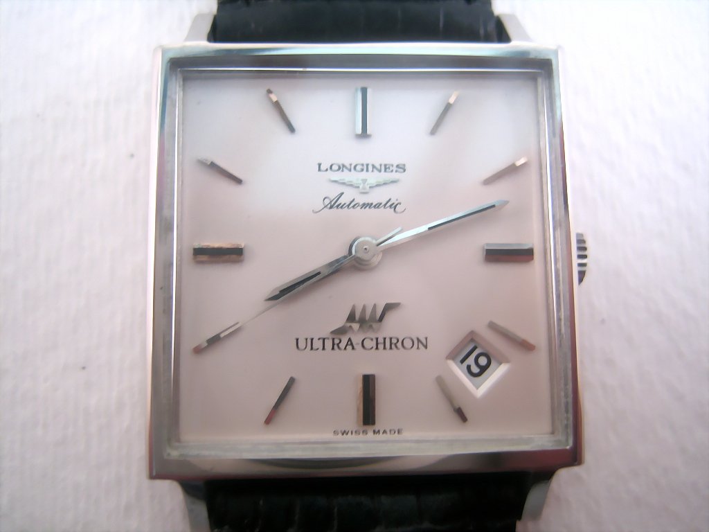 Big Square Longines Ultra-Chron with Date, Automatic, Large