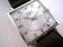 Load image into Gallery viewer, Square Longines Chronometre with Date, Manual, 30x30mm
