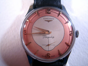 Longines Flagship Salmon Dial, Manual, Very Large 37mm