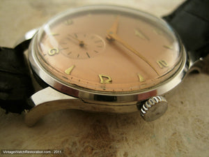 Huge Longines Copper Dial with Gold Markers, Manual, Huge 37.5mm