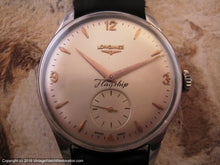 Load image into Gallery viewer, Huge Longines &#39;Flagship&#39; with Rose Gold Highlights, Manual, Huge 37mm

