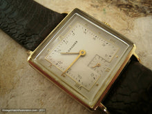 Load image into Gallery viewer, Square 14K Gold Stylized 24-Hour Longines, Manual, 25.5x25.5mm
