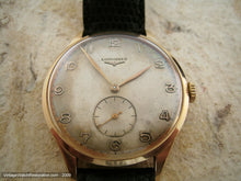 Load image into Gallery viewer, Longines Huge 18K Yellow Gold with Original Patina Dial, Manual, Huge 37.5mm
