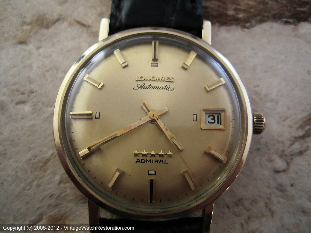 Longines Admiral Five Star with Date, Automatic, Large 35mm