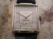 Load image into Gallery viewer, Rectangular Longines Two-Tone with Curved Crystal, Manual, 25x35.5mm
