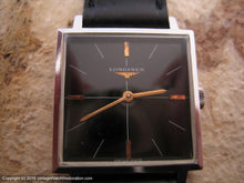 Load image into Gallery viewer, Longines Square Glossy Black Dial, Manual, 28.5x36mm
