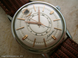 Rare Longines Date at 12 with Power Reserve Indicator, Automatic, Large 35.5mm