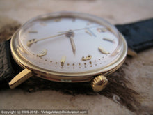 Load image into Gallery viewer, 14K Gold Longines with &#39;Coin Edge&#39; Design Around Bezel, Manual, Large 34mm
