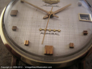 Longines Admiral 5-Star Linen Dial, Automatic, Large 35mm