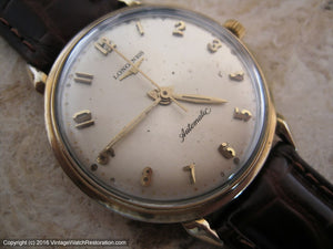 Longines Original Dial with Raised Faceted Numbers, Automatic, Large 35mm