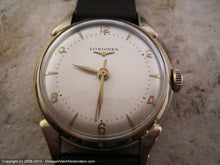 Load image into Gallery viewer, Longines Pie Pan Style Ivory Dial with Elongated Lugs, Manual, 34mm
