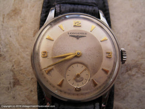 Longines Two-Tone Dial, Manual, 33mm