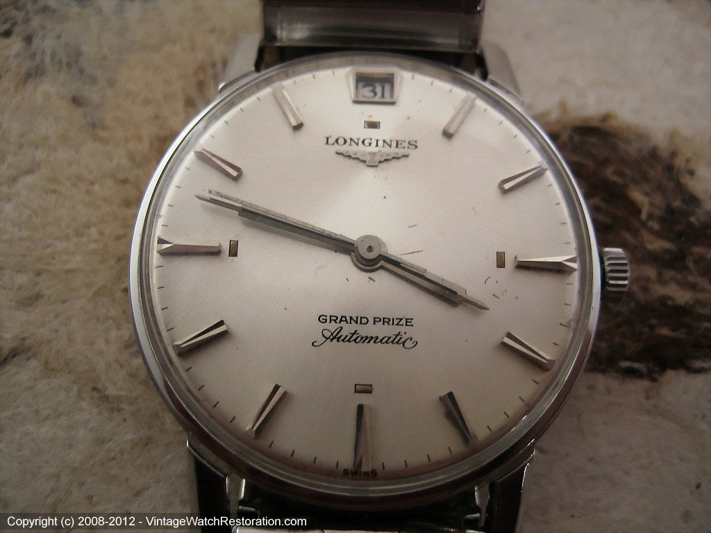 Longines Grand Prize with Date at 12 o'clock, Automatic, 33.5mm