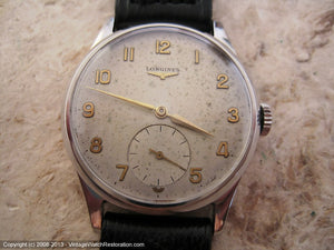 Early Large Original Longines in Legendary Baume Case and Original Box, Manual, 33.5mm