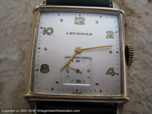 Load image into Gallery viewer, Longines Silver Dial in Square Case with Rounded Sides (OC), Manual, 27x38mm
