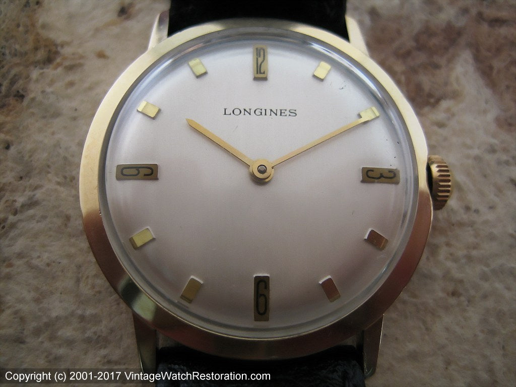 Longines Elegant Pie Pan Style Dial Manual 31.5mm Vintage