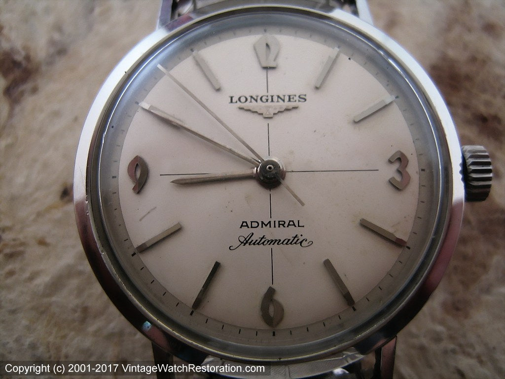 Longines Admiral 1200 Original Dial Automatic 33.5mm Vintage