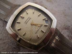 Longines Ultra-Chron Square Tonneau with Date at 4:30, Automatic, 33x33mm