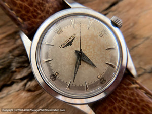 Longines Pefectly Aged Parchment Patina Dial, Manual, 33.5mm