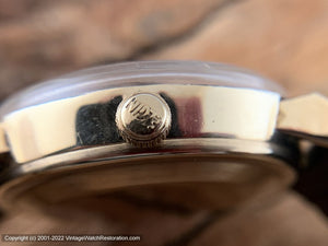 Lord Elgin Brushed Silver Concentic Circle Dial, Manual, 30.5mm