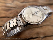 Load image into Gallery viewer, Lord Elgin Henslee ‘US Steel&#39; Logo on Silver Dial, Manual, 30mm
