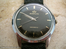 Load image into Gallery viewer, Black Dial Marvin Hermetic, Manual, Large 35.5mm
