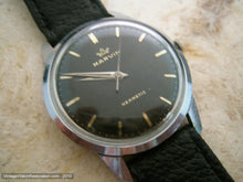 Load image into Gallery viewer, Black Dial Marvin Hermetic, Manual, Large 35.5mm
