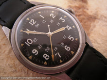 Load image into Gallery viewer, 1966 Benrus Military 24-Hour Black Dial DTU-2A/P MIL-W-3818B, Manual, 34x41
