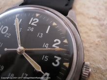 Load image into Gallery viewer, 1966 Benrus Military 24-Hour Black Dial DTU-2A/P MIL-W-3818B, Manual, 34x41
