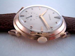 Stylized Movado Pink Gold Deco Gem, Manual, Whopping 37mm