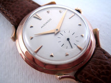 Load image into Gallery viewer, Stylized Movado Pink Gold Deco Gem, Manual, Whopping 37mm
