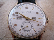 Load image into Gallery viewer, Movado 14K Gold Triple Date, Manual, 32.5mm

