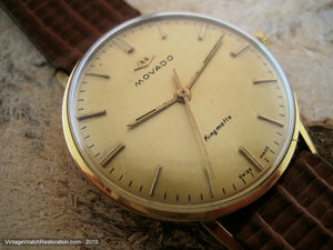 Gold Dial Movado Kingmatic, Automatic, Large 34mm