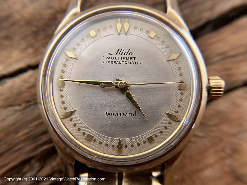 Vintage Swiss Made Mido Multifort Super Automatic Powerwind