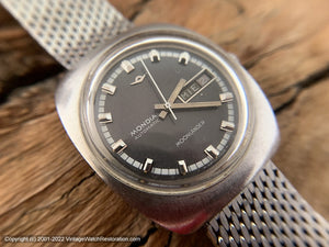 Mondia (Zenith) 'Moonlander' Slate Gray Dial, Day/Date, Automatic, Large 34.5mm