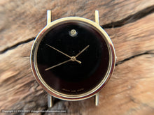 Load image into Gallery viewer, Movado-Zenith Museum with Date in Dot at Twelve, Black Reflective Dial, Manual, 35mm
