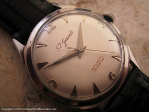 Elegant Nastrix 57 Jewel Art Deco Dial, Automatic, 33mm – Vintage