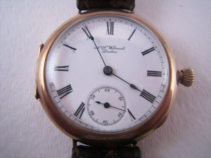 Spotless Impressive N.F. Wilmot with Porcelain dial, Manual, Whopping 41mm