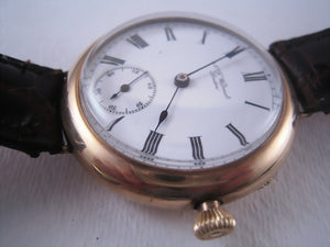 Spotless Impressive N.F. Wilmot with Porcelain dial, Manual, Whopping 41mm