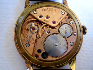 Omega 18K-Bold Roman numerals, Manual, Very large 37mm