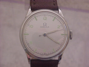 Omega Military Stainless Steel, Cal 30T2 SC, Manual, 33mm
