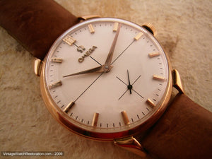 Omega Solid 18k Rose Gold Cal 268, Manual, Oversized 37mm