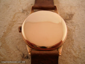 Omega Solid 18k Rose Gold Cal 268, Manual, Oversized 37mm