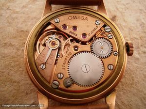 Omega Solid 18k Rose Gold Cal 268, Manual, Oversized 37mm