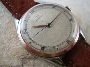 Original Patina Buttery Two-Tone Omega 30T2 SC PC, Manual, Very Large 36mm