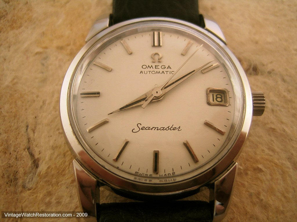 Super Clean Omega Seamaster with Date, Automatic, Large 34.5mm