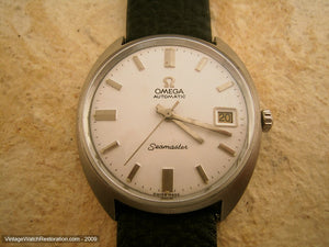 Omega Seamaster in an Integrated Tonneau-Style Case with Date, Automatic, Large 35mm