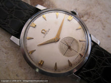 Load image into Gallery viewer, Thin Classic Omega Cal 510 with Off White Dial and Gold Chevron Markers, Manual, 33mm
